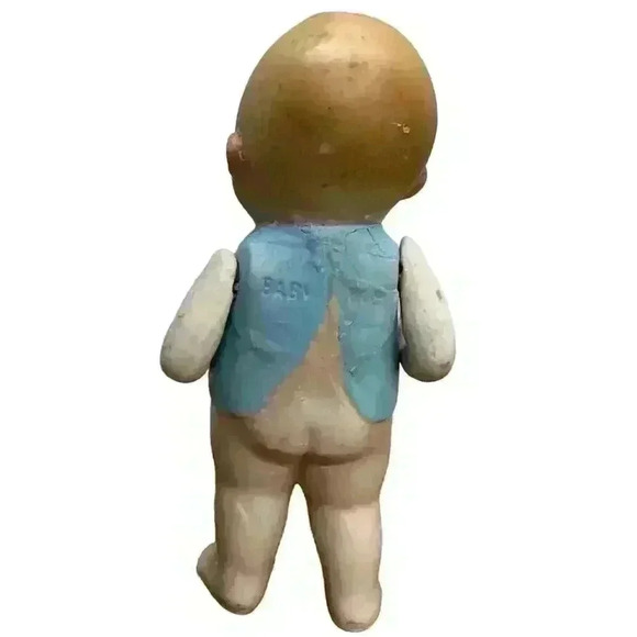 Antique 5” German All Bisque Baby Bud Doll Closed Mouth - Picture 5 of 14